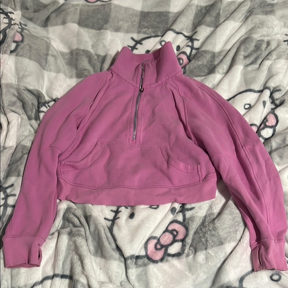 Lululemon Athletica Pink Cowl Neck Sweater
